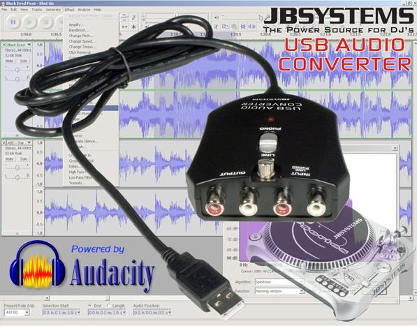 JB SYSTEMS CONVERSOR DE ÁUDIO USB JB SYSTEMS