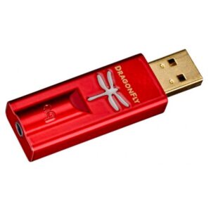 AUDIOQUEST USB DAC + PREAMP + HEADPHONE AMP DRAGONFLY RED