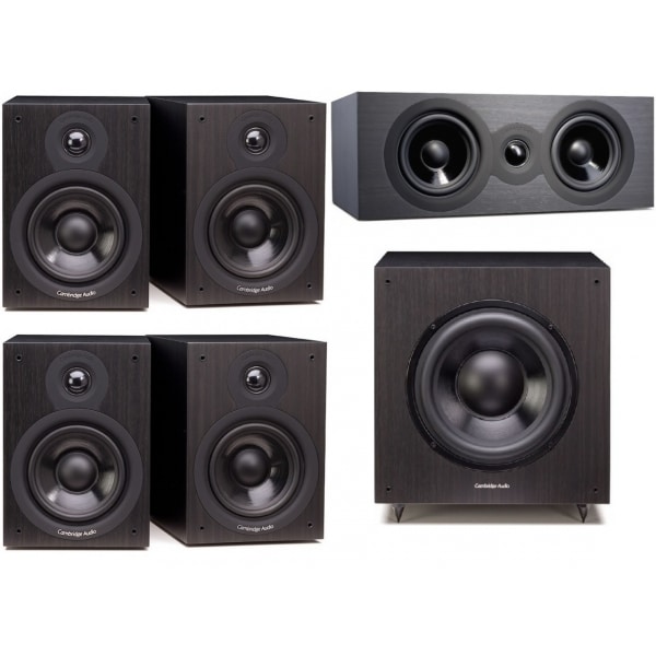 CAMBRIDGE AUDIO SISTEMA 2 X SX50 (PAR) + COLUNA CENTRAL SX70 + SUBWOOFER SX120