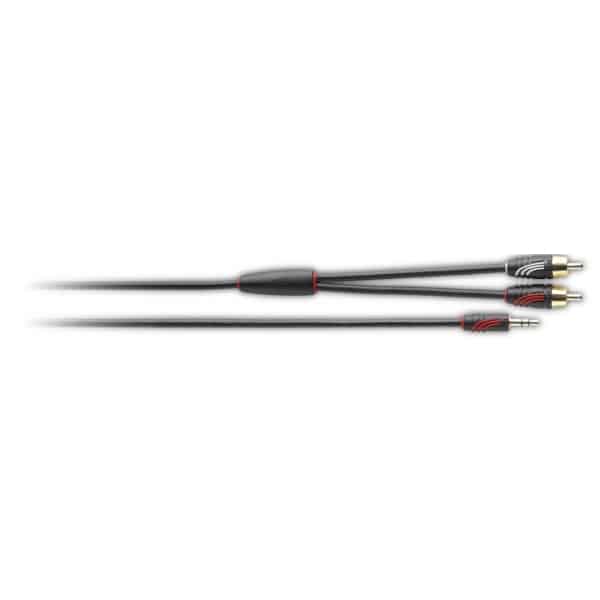 QED CABO 2RCA/1 JACK 3.5MM (1 METRO)