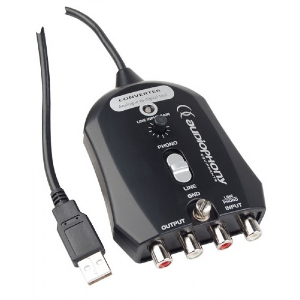 AUDIOPHONY CONVERSOR DE ÁUDIO USB/PHONO/LINE