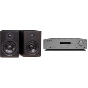 CAMBRIDGE AUDIO SISTEMA AMPLIFICADOR ESTÉREO/BLUETOOTH/SINTONIZADOR FM/AM AXR85 + COLUNAS SX50 (PAR