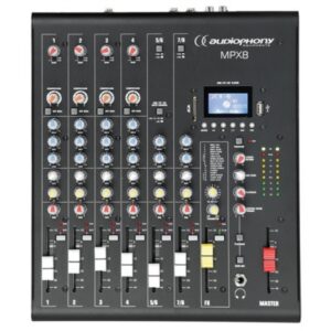 AUDIOPHONY MESA DE MISTURA DE 8 CANAIS COM USB/SD/BT  MPX8