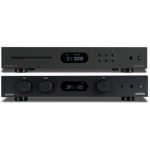 AUDIOLAB SISTEMA DE AMPLIFICADOR INTEGRADO DAC/BLUETOOTH 6000A (PRETO) + AUDIOLAB LEITOR CD / TRANSPORTE 6000CDT (PRETO)