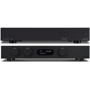 AUDIOLAB SISTEMA DE AMPLIFICADOR INTEGRADO 8300A (PRETO) + STREAMER/LEITOR DE REDE COM DTS PLAY-FI 6000N (PRETO)