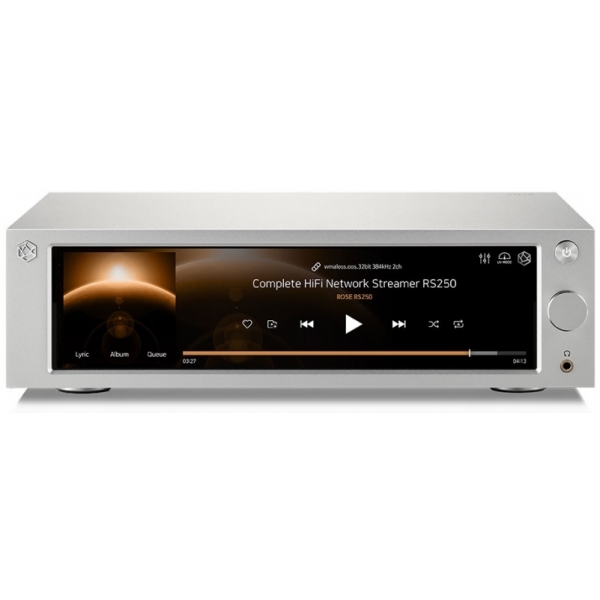 ROSE ALL-IN-ONE NETWORK STREAMER & DAC MQA RS250A (SILVER)