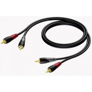 PROCAB CABO DE 2RCA MACHO / 2X RCA/ MACHO CLA800/15  (15.00 MT)