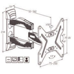 SUPORTE AM FULL MOTION 200 III