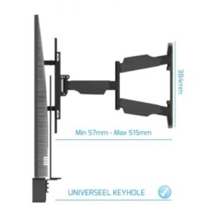 SUPORTE DE PAREDE DE TV FULL MOVIMENTO ADEQUADO PARA BARRA DE SOM ARC E TV CC-WME105-SBU03