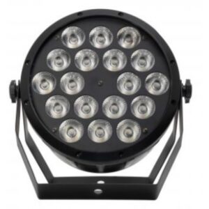 FOCO PAR LED DMX COM 18 LED RGBW PAR-220L