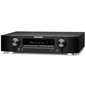 SISTEMA HOME CINEMA MARANTZ RECEPTOR ULTRA ELEGANTE DE 5.2 CANAIS NR1510 (PRETO) + B&W SISTEMA MT-50 (PRETO)