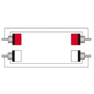 CABO DE 2RCA MACHO / 2X RCA/ MACHO CLA800/15  (15.00 MT)